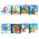 thumbnail image 1 of Paquete de 8 tarjetas de Navidad con sobre en blanco, bricolaje 5D, tarjetas de pintura de diamantes, Navidad, diamantes de imitación, pintura de diamantes, tarjeta de felicitación, postal oso de fresa Juguete, 1 of 5