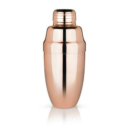 Retro Cocktail Shaker, Summit Copper Heavyweight Rustic Vintage Cocktail Shaker