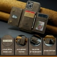thumbnail image 2 of Phone Case Leather Wallet s Compatible with iPhone 15 Pro Max Case with Card Holder Men 6.7'' 2 in 1 Detachable Back Cover, 2 of 9
