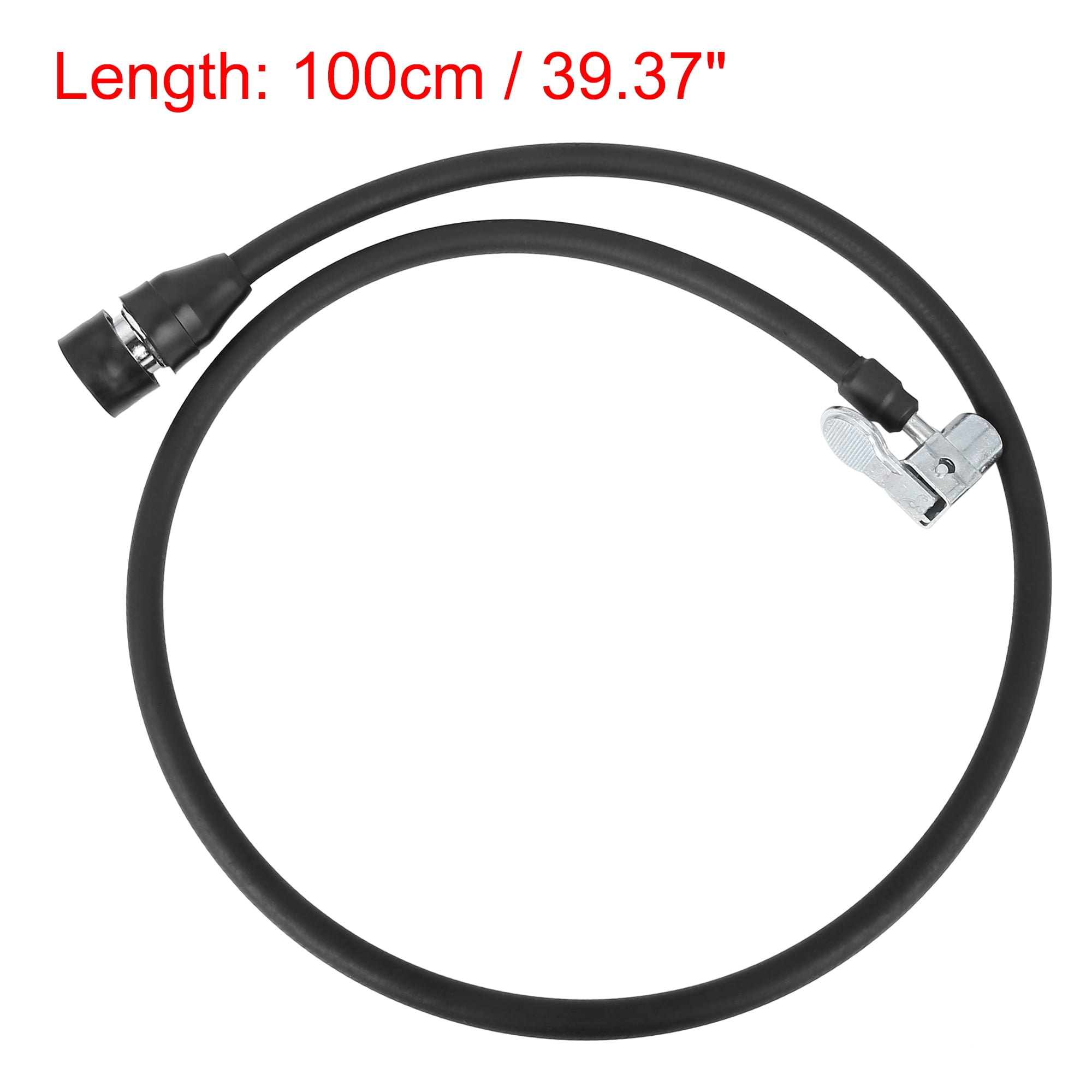 Unique Bargains 39.37" Tire Chuck Inflator Pump Hose Adapter for Car Bike