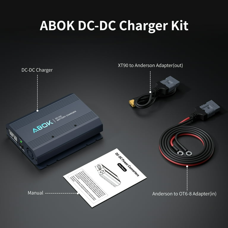 ABOK 500W Alternator Charger (Fast DC-to-DC) | For 95% Solar