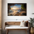 thumbnail image 3 of Elephant Stock Maui Cave Turtle Wall Art - Horizontal Canvas Wall Art - Living Room Wall Decor - Beach Canvas - Gray And Brown Decor - 45" x 30", 3 of 8