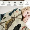 thumbnail image 3 of Orinice Birds Throw Blanket   Bird Themed Blankets for Nature Lovers, Bird Vintage  Throw, Bird Gifts for Women 50x60in, 3 of 6