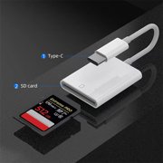 USB C SD Card Reader, Type C Digital Camera Adapter | White, Fast transfer data,Trail Game Camera Viewer, USB C Memory Card Reader for iPhone 17/16/15,iPad,MacBook,iMac,Galaxy,Android,Plug and Play 