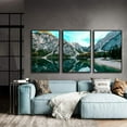 thumbnail image 3 of IDEA4WALL Framed Canvas Wall Art for Living Room, Bedroom Beautiful Nature Norway Landscape Canvas Prints for Modern Home Decoration Ready to Hang - 16"x24"x3 Panels, 3 of 4