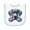 White and Light Blue, variant on Inktastic Great Dane Baby Terry Cloth Bib