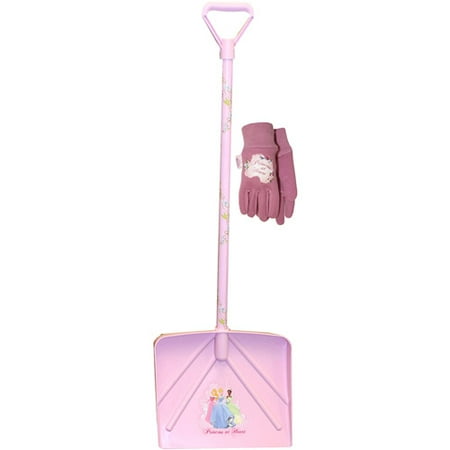 Kids Disney Princess Snow Shovel, Includes Toddler Jersey Gloves