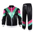 thumbnail image 4 of JFOPQVSM Men's Outfits From The 1980s Retro Color Suits with Jackets and Pants for Halloween Retro Parties Festivals and Street, 4 of 4