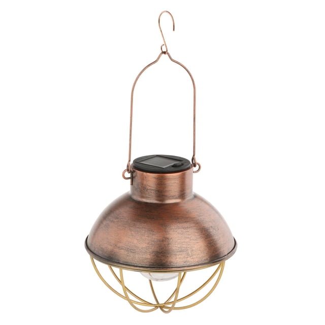 solar colgante de hierro Retro, impermeable, cálido, decorativo con ganchos, lámpara de tungsteno para patio trasero, , porche, kusrkot luces al aire libre