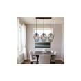 thumbnail image 3 of Industrial Factory Juno Compatible Customizable Bulb Track Lighting Pendants, Unique Rustic Farmhouse Lighting for Dining Room Table, Sloped Ceiling, Black Wrought Iron Adjustable, 3 of 4