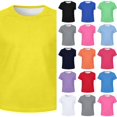 thumbnail image 2 of Boys T-Shirt Solid Color Short Sleeve Mesh Quick Dry Crew Neck T shirt for Boys Moisture Wicking Athletic Tops for Summer Gym School Outdoor Casual, 2 of 5