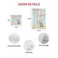 thumbnail image 7 of Easter Grey Bunny Kitchen Dish Towels for Drying Dishes Set of 3, Spring Colorful Egg Flower Teal Wood Grain Waffle Weave Microfiber Hand Tea Bathroom Towels Quick Dry & Absorbent Towel 12x12, 7 of 7