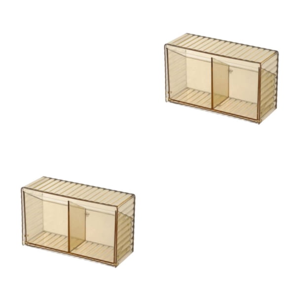 Bearachild Organizador de baño ABS para necesidades diarias, caja de almacenamiento impermeable montada en la pared, suministros de baño, caja Type2 NO2