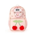 thumbnail image 3 of Schoolyard Vibes 17" Girls' 3-Piece Cherry Kids Backpack Set with Headphones & Lunch Box, Pink, 3 of 11