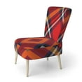 thumbnail image 2 of Designart "Red Checked Tartan" Upholstered Patterned Accent Chair and Arm Chair, 2 of 5