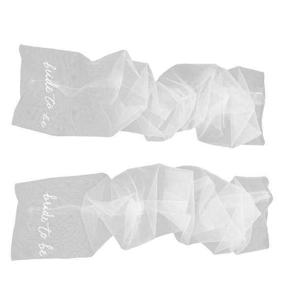 ETEREAUTY 1 Pair White Fingerless Mesh Bridal Gloves with Tulle Sleeves for Elegant Wedding and Evening Dress