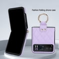 thumbnail image 3 of Allytechgroup Moto Razr 40 Case with Ring Holder Stand, Premium PU Leather Stylish Shockproof Anti-Scratch Portable Phone Case Cover for Motorola Moto Razr 40, Purple, 3 of 6