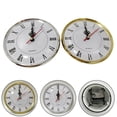 thumbnail image 6 of 5.2 Inch (130 mm) Silver Quartz Clock Insert with Roman Numeral and Quartz Movement, 6 of 8