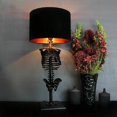 thumbnail image 1 of Skeleton table lamp night light Gothic home classic decorative light-black, 1 of 5