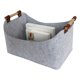 thumbnail image 3 of Cubo de almacenamiento de fieltro con manija, armario de dormitorio, caja de almacenamiento de juguetes, organizador de lavandería práctico para el hogar Feliz Sencillez, 3 of 5