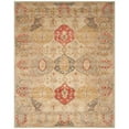 thumbnail image 1 of Safavieh Antiquities Collection AT830A Handmade Traditional Oriental Beige and Multi Wool Area Rug (6' x 9'), 1 of 3
