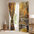 thumbnail image 3 of Feelyou Farmhouse Deer Elk Black Out Curtains, Woodland Wildlife Curtains Pack of 2 (42x63 Each), Jungle Tree Lake Bedroom Curtains, Window Curtains Decor, 3 of 6