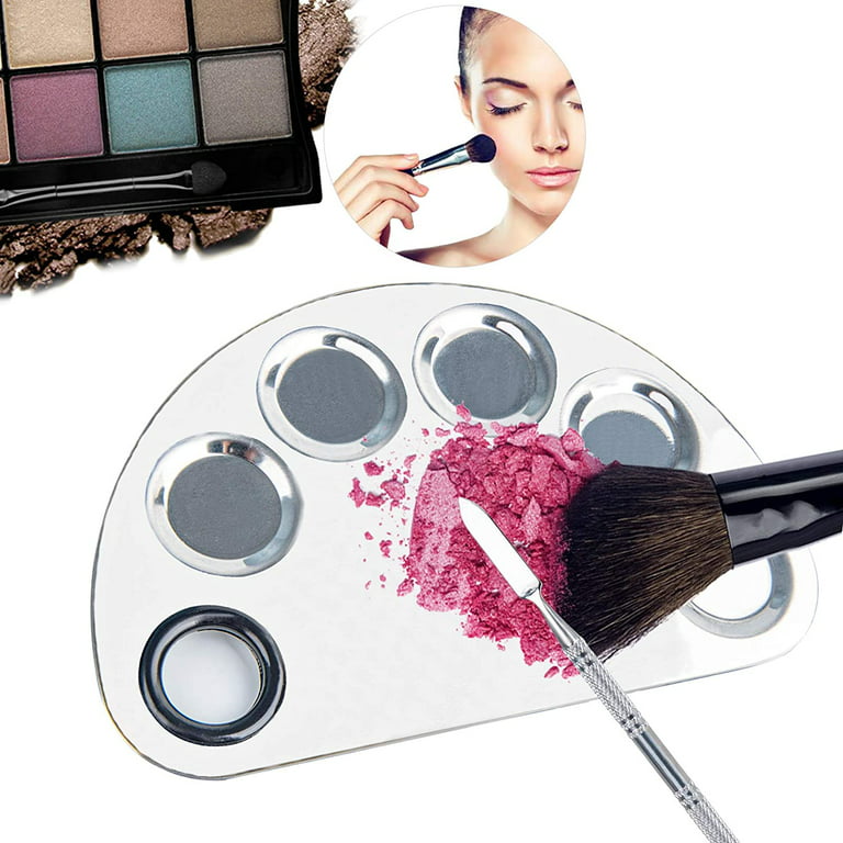 Professional Stainless Steel Makeup Palette DIY Foundation Mixing Tool  Cosmetic Mixing Palette with Spatula Tool