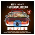 thumbnail image 4 of Electric Roaster Oven 22 QT, Turkey Roaster with Self-Basting Lid, 1450W Roaster Pan for up to 26lbs Turkey, Defrost & Warm Function, Adjustable Temp, White, 4 of 9
