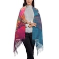 thumbnail image 2 of Sikiie Colorful Lightbulb Abstract Shawl Wraps Big Scarf Tassel Fall Winter Thick Scarf Warm Shawl Women Fall Gifts, 2 of 8