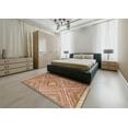 thumbnail image 5 of Ahgly Company Machine Washable Indoor Rectangle Contemporary Chestnut Red Area Rugs, 3' x 5', 5 of 7