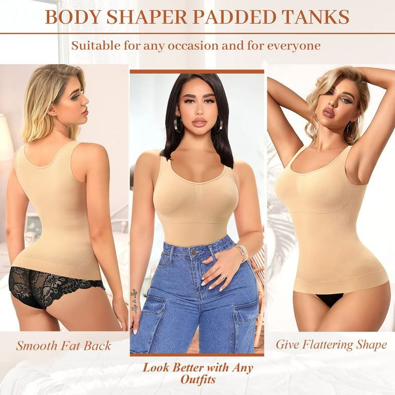 USA Womens Body Shaper Tummy Control Tank Top Slimming Body Shapewear Vest  S-3XL 