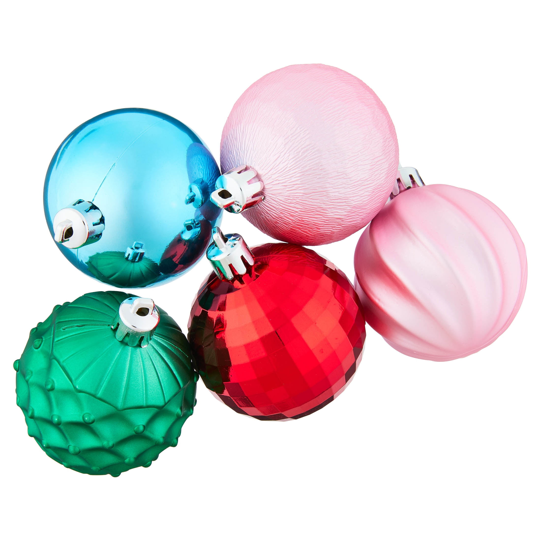 24-Count Multicolor Bright Ball Shatterproof Christmas Ornaments, 2.8", by Holiday Time