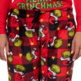 thumbnail image 4 of Dr. Seuss The Grinch Pajamas Buffalo Plaid Holiday Matching Family Sleepwear, 4 of 5