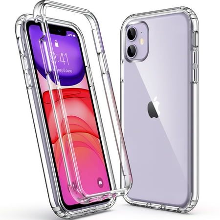 ULAK iPhone 11 Case, Heavy Duty Shockproof Rugged Protection TPU Bumper Phone Case for Apple iPhone 11 6.1 inch, Clear