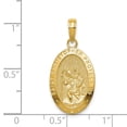 thumbnail image 4 of Real 14kt Yellow Gold Saint Christopher Medal Pendant; for Adults and Teens; for Women and Men, 4 of 4