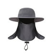 thumbnail image 3 of SPRING PARK Unisex Men Women Summer Outdoor Anti-mosquito Sun Protection Neck Face Cover Flap Cap Wide Brim Hiking Fishing Hat, 3 of 6