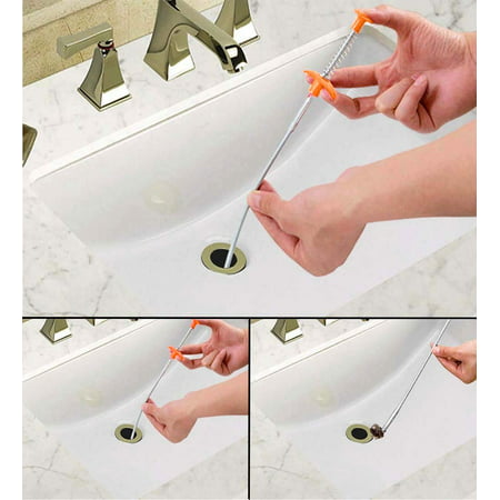 Drain Snake Cleaner Sticks Clog, Best Way To Remove Hair From Bathtub Drain