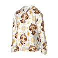 thumbnail image 2 of Kll Sloth Yoga Print Men'S Women’s Upf 50+ Sun Protection Outdoor Hoodie Jacket Long Sleeve Fishing Hiking Performance Shirt- Xx-Large, 2 of 8