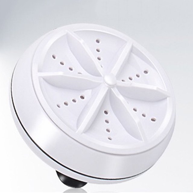 Mini Lavadora Turbo Ultrasónica Dispositivo Giratorio Portátil para Viaje Incluye Burbujas Wdftyju de Aire 2 en 1