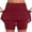 Wine Shorts Women, variant on Brnmxoke Women's Plus Size Skort High Waisted Dressy Casual Workout Hiking Skirts Summer Athletic Tennis Shorts for Teen Girls Bronze,XXXXL