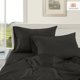 thumbnail image 3 of Casa Platino Juego de Sábanas Tamaño King – 100% Egyptian Cotton, 1000 Hilos, Acabado Satinado Ultrasuave para Hotel, Resistente a la Decoloración, Sábana Ajustable de 15” – Negro, 3 of 6