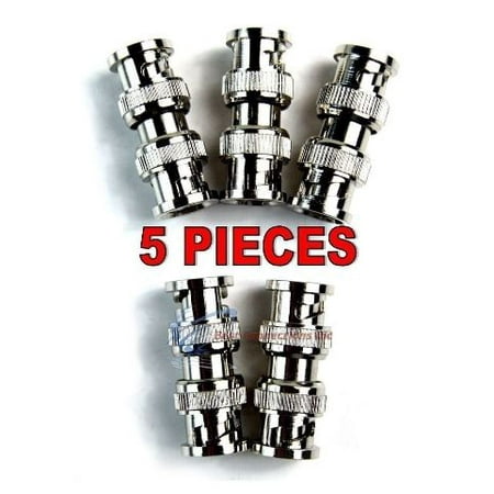 5 pcs BNC Double Male Adapter Connector Splitter Adapter Coupler