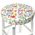 thumbnail image 3 of Fuzoiu Hello Summer2 Print Bar Stool Cushions, Super Breathable Round Bar Stool Covers,Seat Cushion Round- One Cushion Only-12 inch, 3 of 7