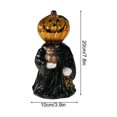 thumbnail image 2 of Decoraciones de Halloween, adornos de Halloween, regalos de Halloween Calabaza de cristal con forma de cabeza de calabaza de Halloween Calabaza de cristal con forma de cabeza de calabaza de Halloween, 2 of 5