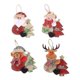 thumbnail image 1 of Juego de 4 Piezas de Adornos Navideños para Árbol de Navidad Figuras Surtidas Adornos para Navidad, 1 of 5