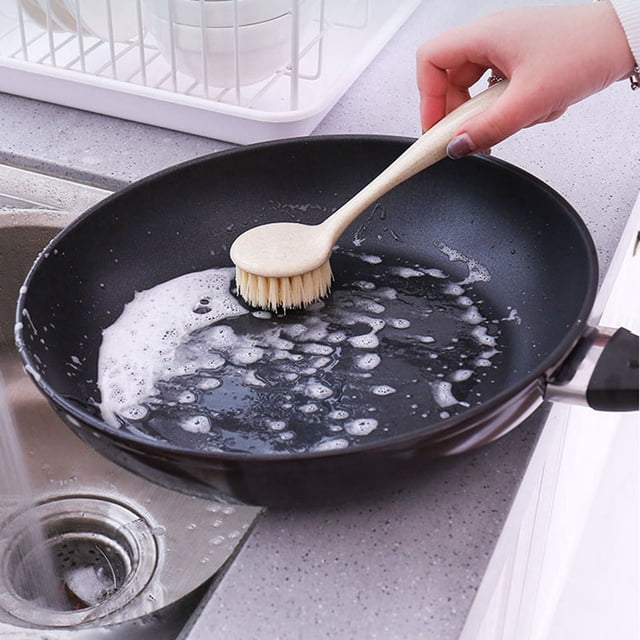 Cepillo De Fregado Portátil, Cepillo De Limpieza Multiusos De Largo Para El Cuidado De Utensilios De Cocina
