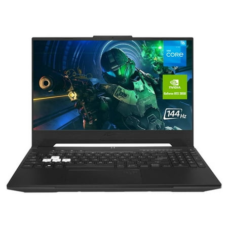 ASUS TUF Dash F15 Gaming Laptop, 15.6" FHD Screen 144Hz, 12th Gen Intel Core i5-12450H, NVIDIA GeForce RTX 3050, 8GB RAM DDR5, 512GB SSD, Webcam, Wi-Fi 6, Backlit Keyboard, Windows 11 Home