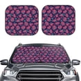 thumbnail image 6 of Lsque Rose Flowers 2 PCS Windshield Sun Shade | CarFoldable Window Covers | Car Accessories Reflect UV for Universal Cars SUV Truck | Medium, 6 of 7