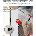 thumbnail image 3 of Pack of 4 Magnetic Catch Magnets for Cupboard Doors Ultra Thin L-Shaped Door Magnets Self-Adhesive for Furniture Cabinet Magnets Strong Magnetic Closu, 3 of 4