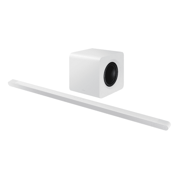 Barra de Sonido ultradelgada Samsung 3.1.2 Ch Blanco Sub Woofer HW-S801D